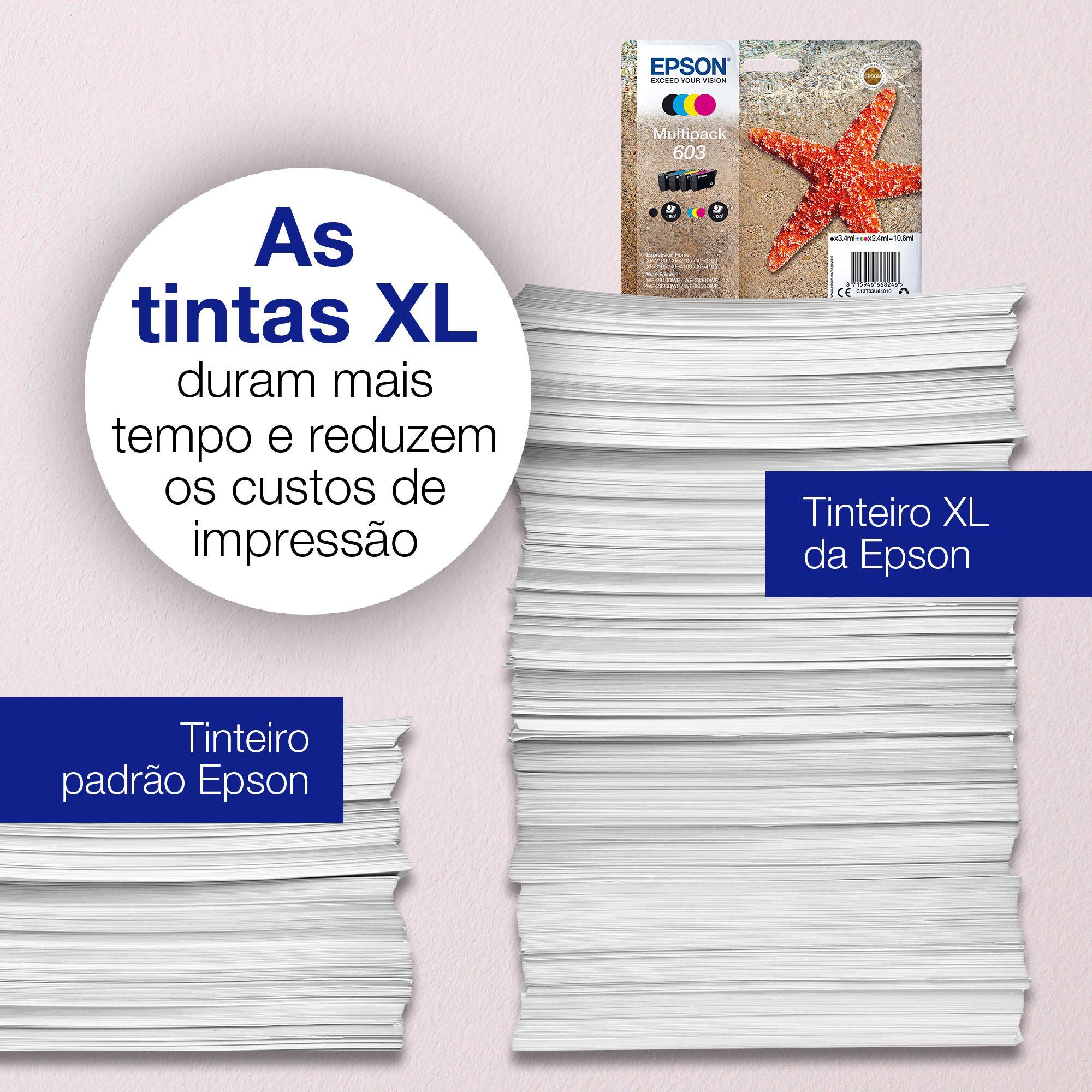 Tinteiro EPSON 603 C13T03U34010 (XP-2100/XP-2105/XP-3100/XP-3105/XP-4100/XP-4105/WF-2850DWF/WF-2835DWF/WF-2830DWF/WF-2810DWF - 2,4 ml - Magenta) — miniatura 3