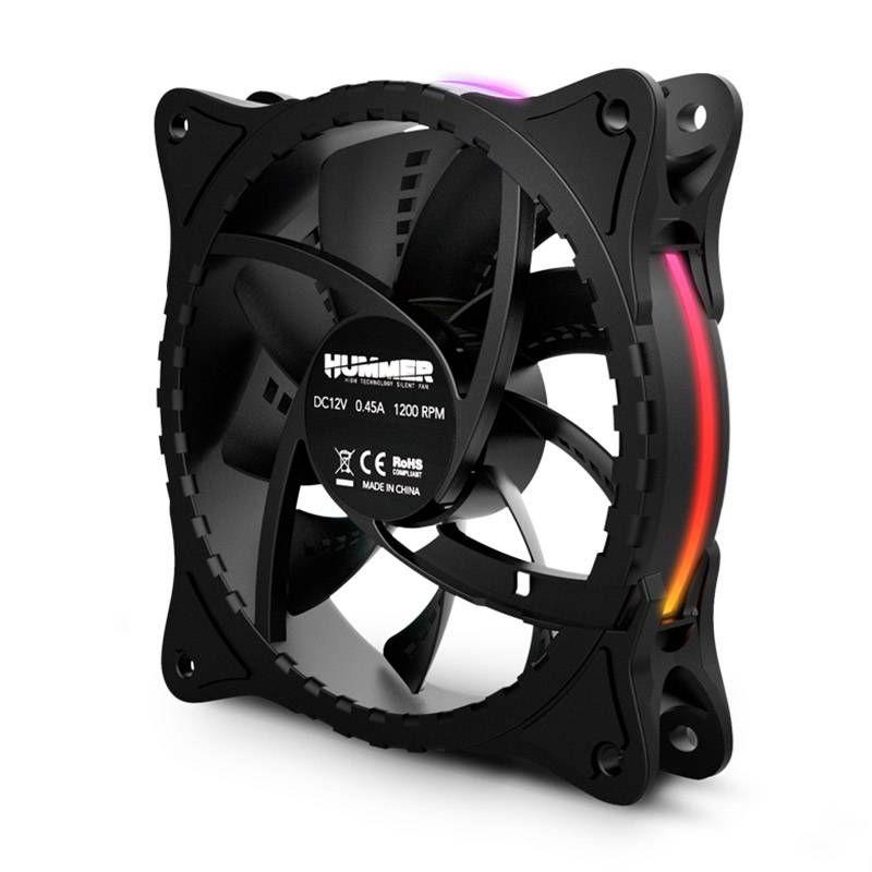 Ventoinha para Caixa de PC NOX HUMMER X-FAN (ARGB multicolorida - Preto) — miniatura 5