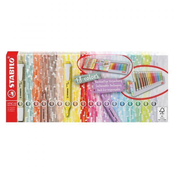 Marcadores Fluorescentes STABILO Swing Cool Nature 275/18-02-5 (Multicor), miniatura 4