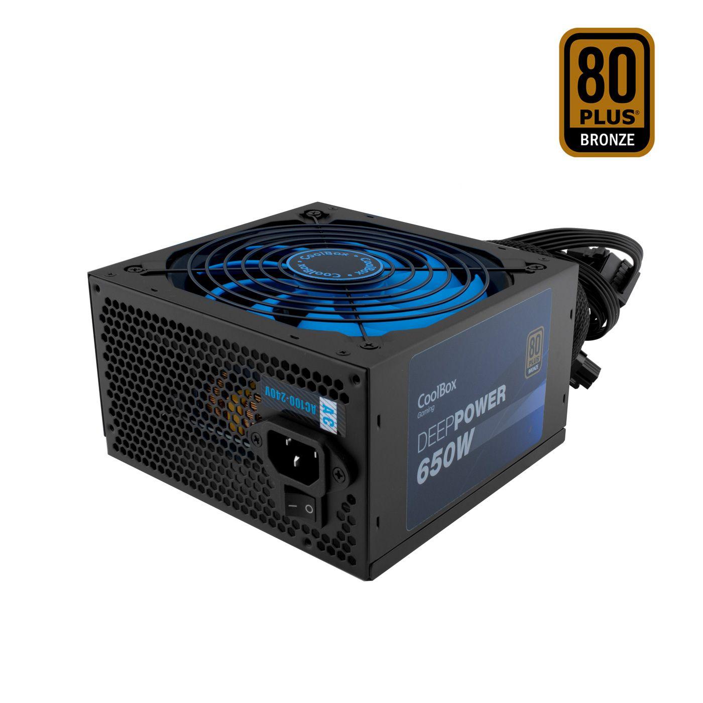 Fonte de Alimentação ATX COOLBOX DG-PWS650-85B (ATX - 650 W - 80 PLUS Bronze - Preto)