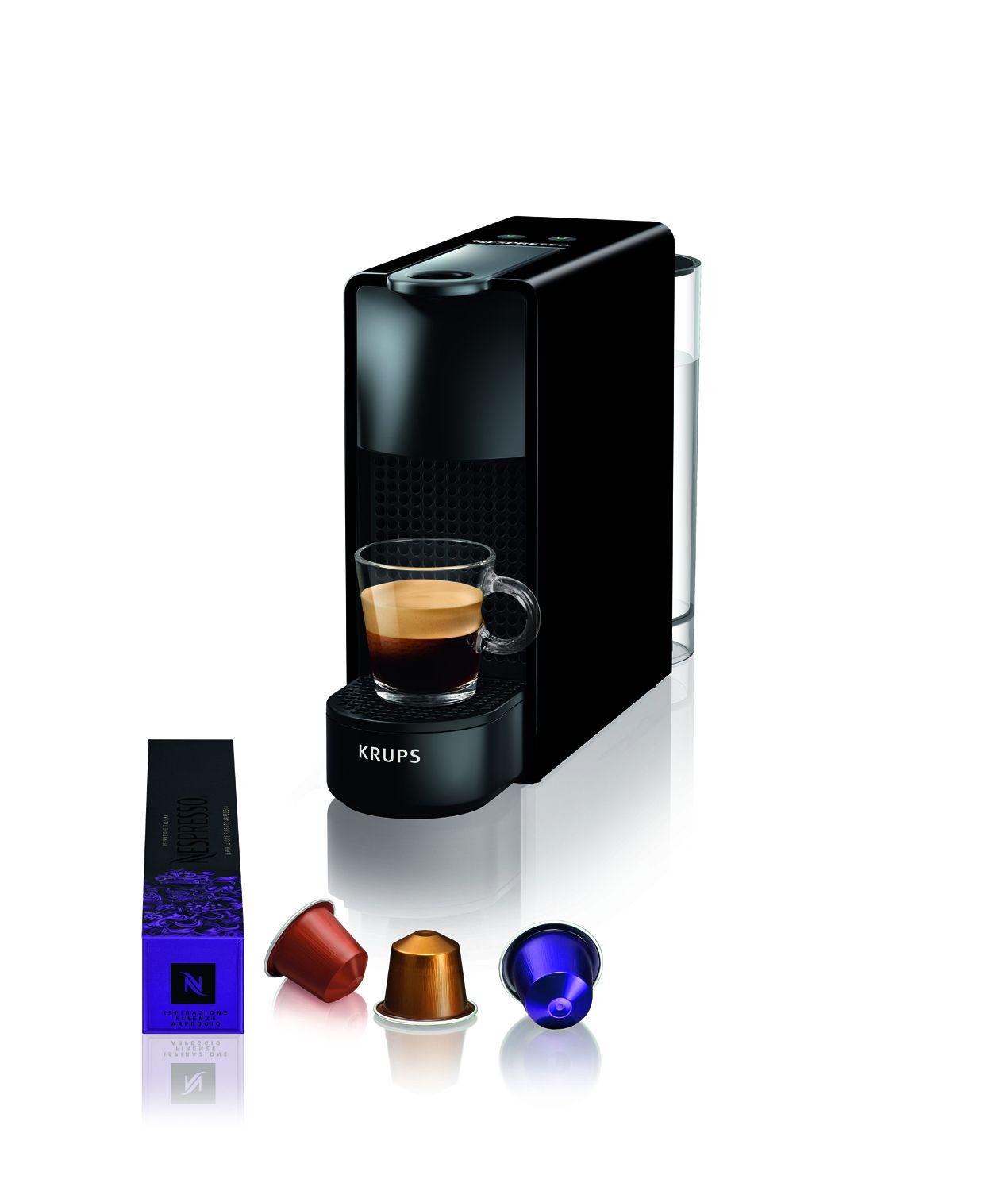 Máquina de Café de Cápsulas KRUPS Nespresso Essenza Mini XN110810 (Cápsula de café - 1310 W - 19 bar - Preto)