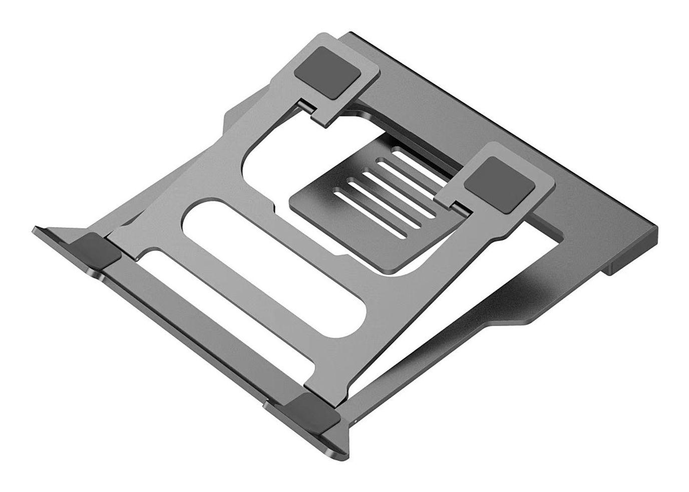 Suporte Elevatório com Hub USB-C COOLBOX ATRILDOCKING (Portáteis até 17 polegadas - Cinzento)