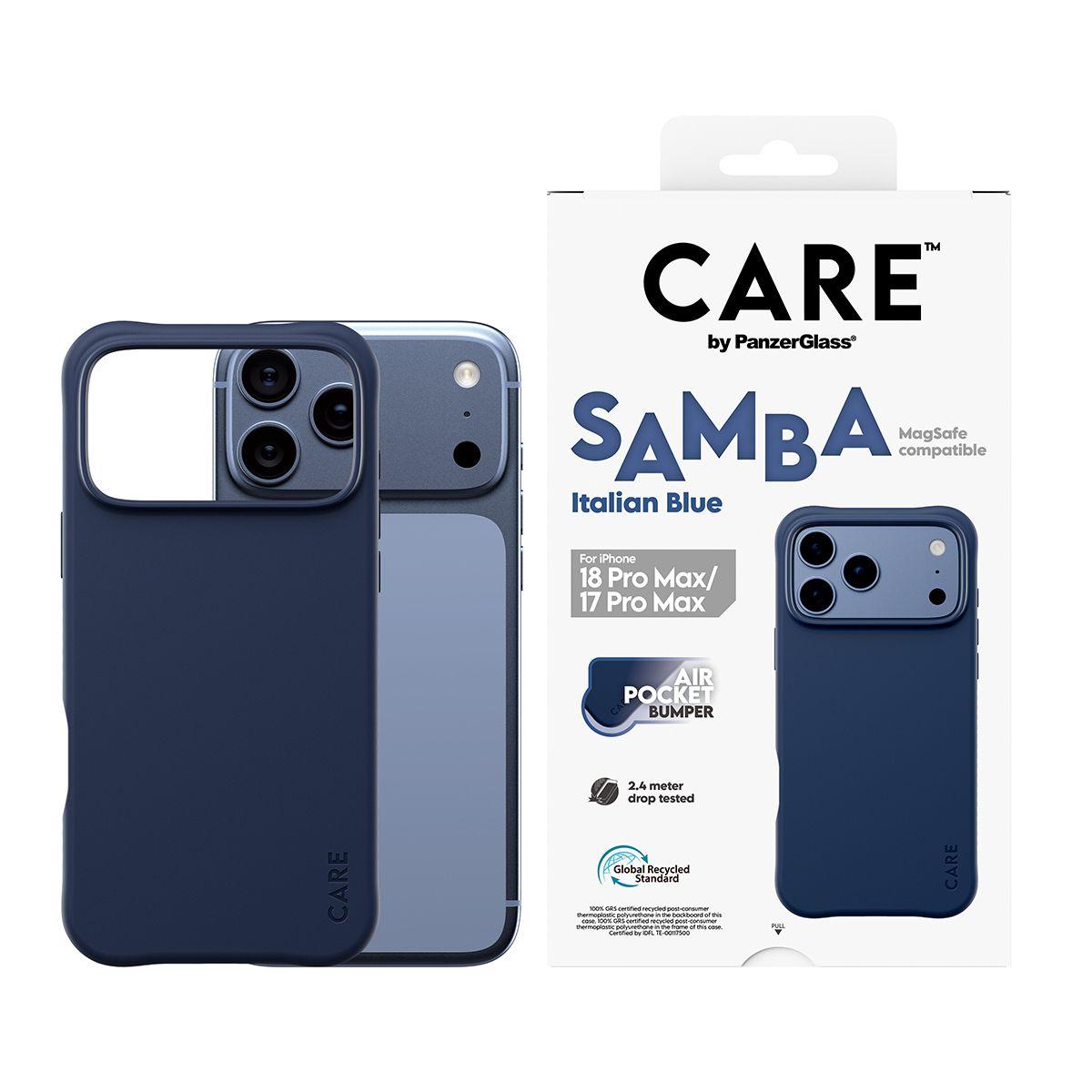 Capa para Telemóvel PANZERGLASS CARE Samba Case MagSafe (Azul), miniatura 2