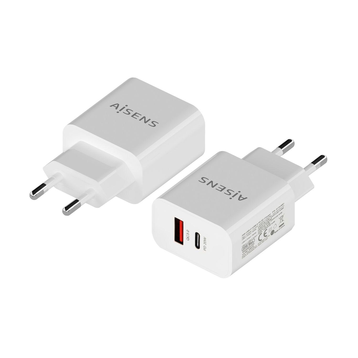 Carregador AISENS A110-0681 (20 W - Branco) — miniatura 2