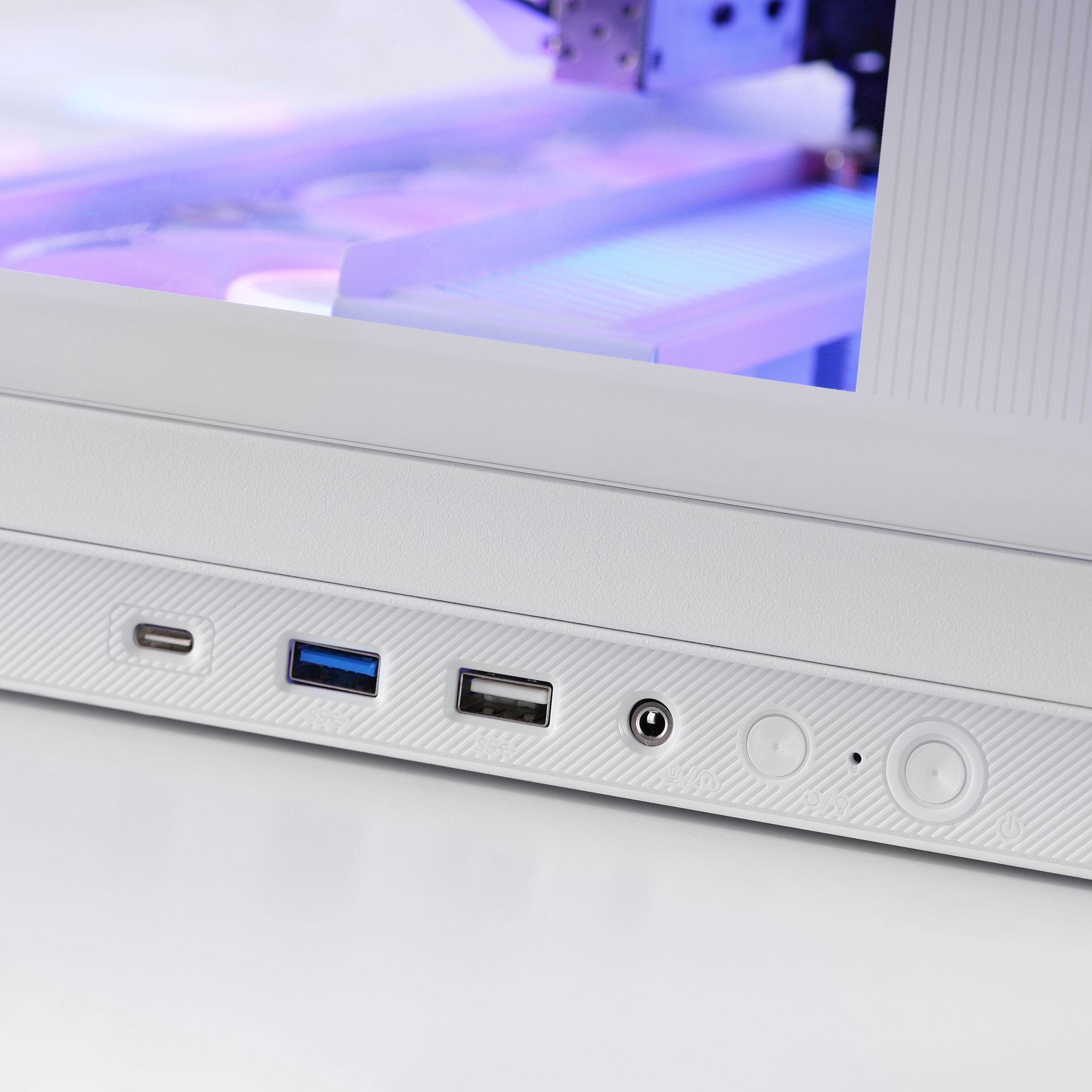 Caixa PC Gaming MARS GAMING MC-REVMAXW (Midi Tower - Ecrã LCD IPS 11,8" - Branco), miniatura 5
