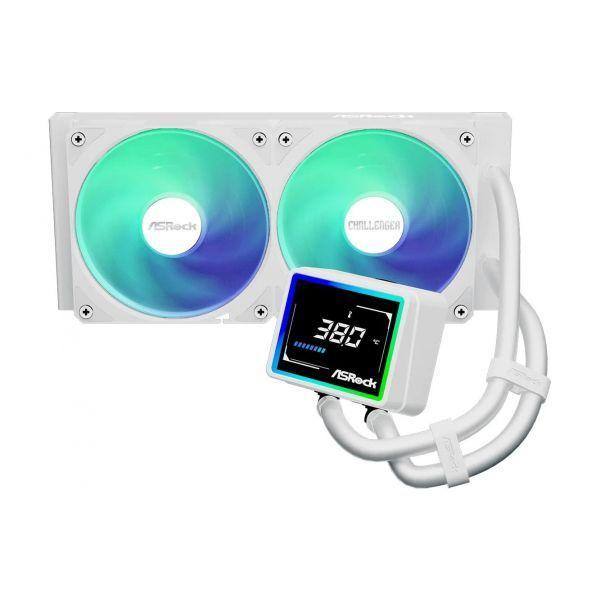 Sistema de Refrigeração Líquida ASROCK Challenger 240 Digital ARGB (ARGB - Alumínio - Branco) — miniatura 2