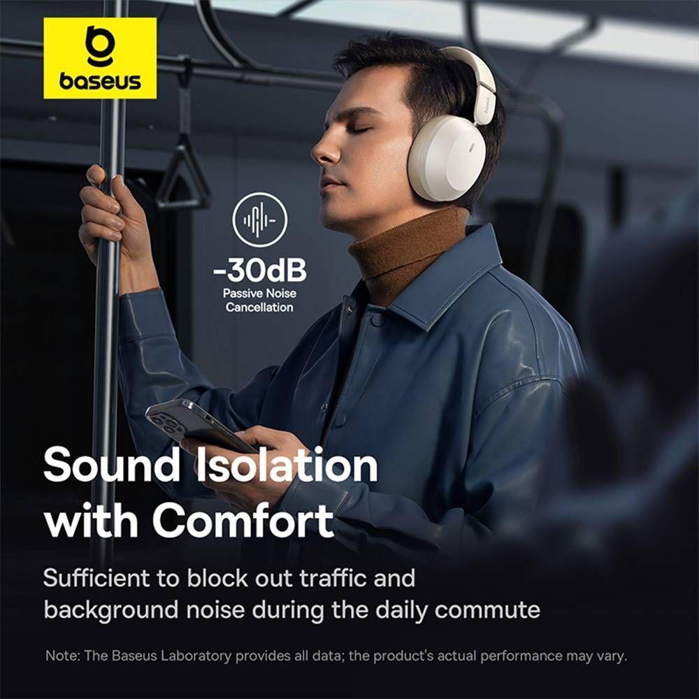 Auscultadores BASEUS Bass 35 Max (Binaural - Com fios e sem fios - Supra-aural - Branco), miniatura 5