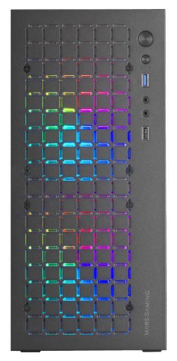Caixa PC MARS GAMING MC-CORE (Micro-ATX, Mini-ITX - Mini Tower - micro-ATX, Mini-ATX - Preto)