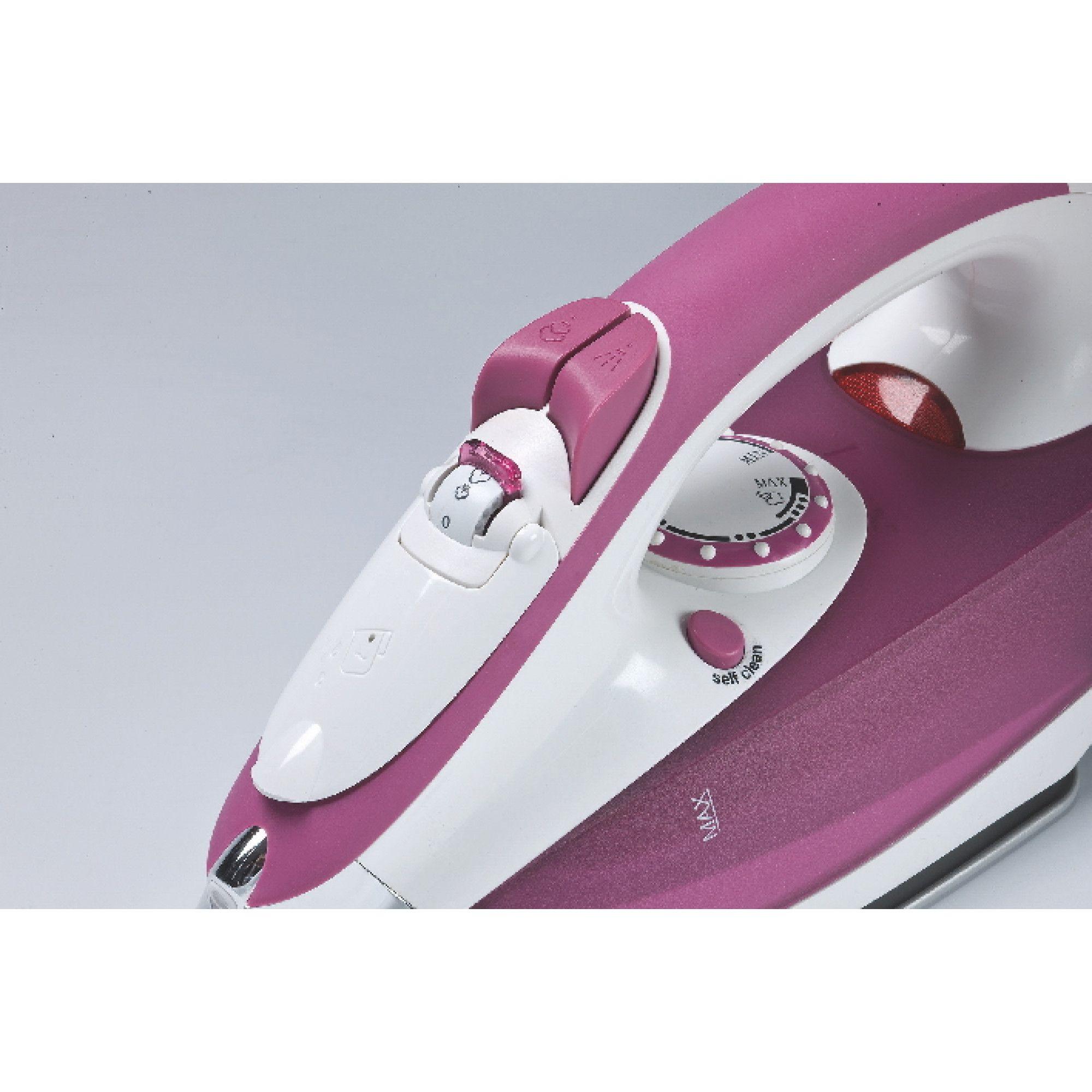 Ferro de Engomar ARIETE 6215/00 (2200 W - 0,28 l - Base em aço inoxidável - Roxo e Branco), miniatura 3
