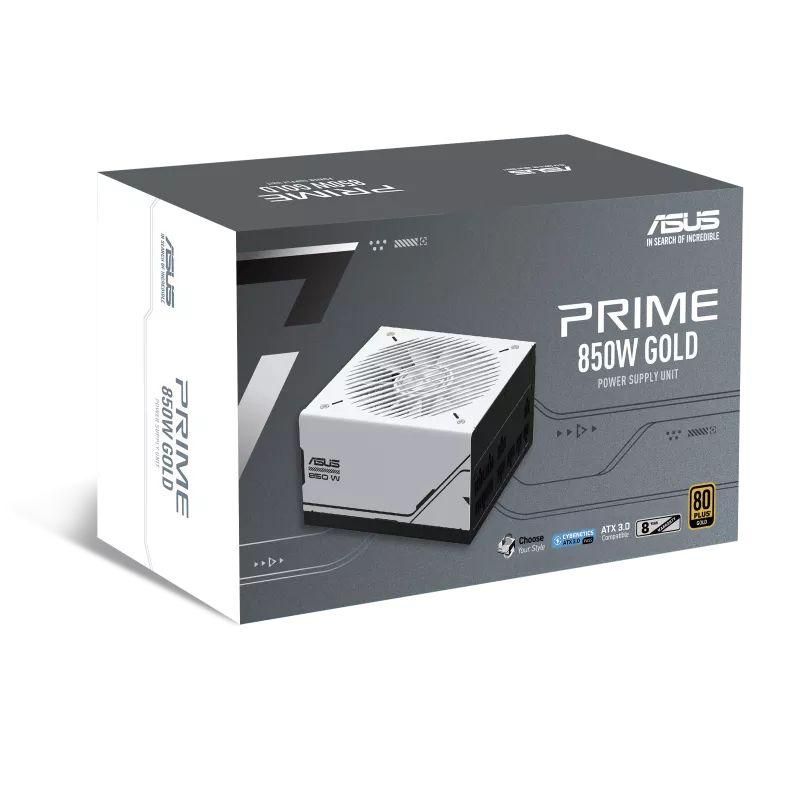 Fonte de Alimentação ASUS Prime AP-850G (ATX - 850 W - 80 PLUS Gold - Branco), miniatura 11
