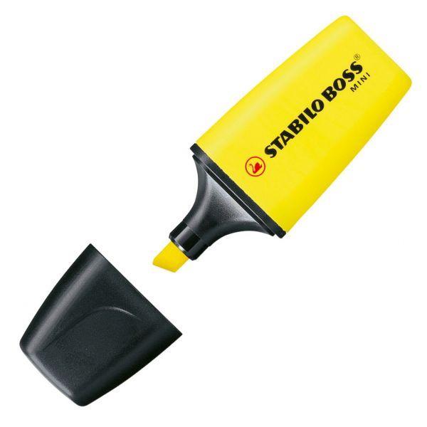 Marcadores de Texto STABILO BOSS Mini (3 unidades - Traço 2–5 mm - Verde, Laranja e Amarelo), miniatura 3