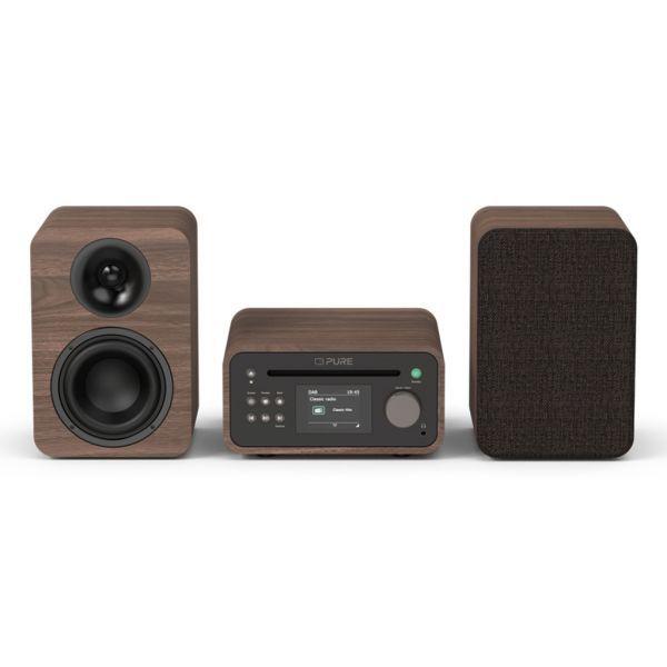 Micro-sistema Estéreo PURE ACOUSTICS Classic Stereo Mini (40 W - Castanho/Noz)