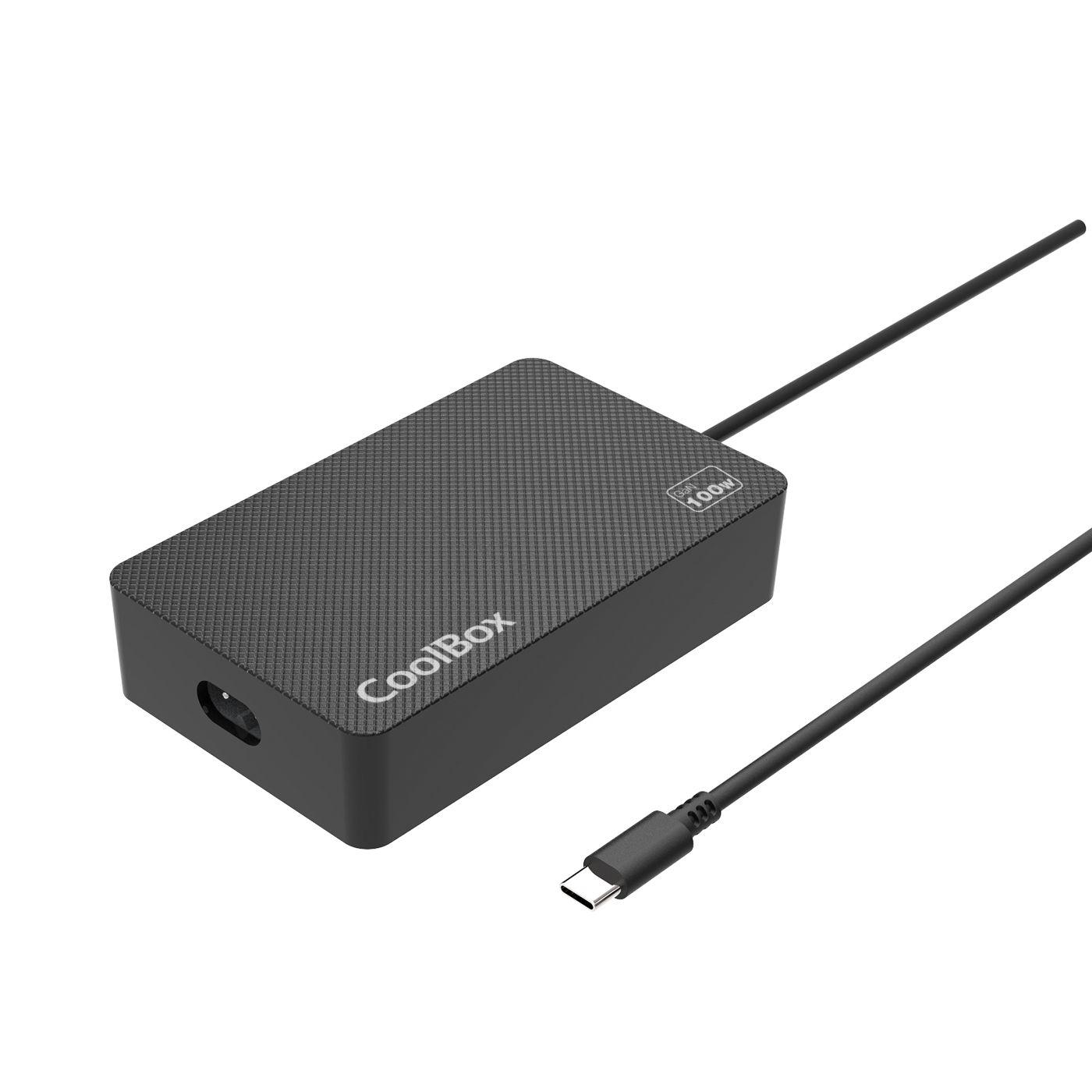 Carregador de Portátil COOLBOX COO-NB100-UC (USB-C - Branco)