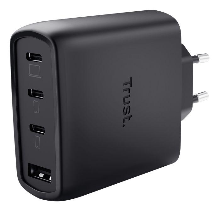 Carregador de Parede TRUST Maxo 26067 (65 W - Universal - USB Tipo-C - Preto)