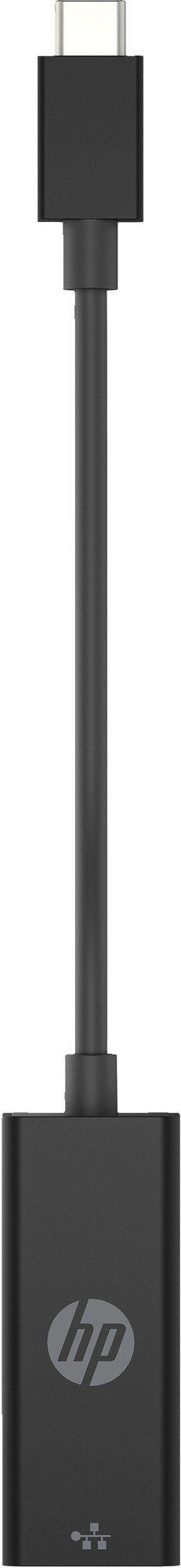 Adaptador de Rede USB-C para RJ45 HP 4Z534AA#ABB (0,1 m - USB Type-C - RJ-45 - Preto)