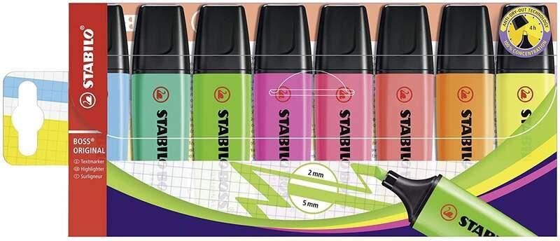 Marcadores Fluorescentes STABILO BOSS ORIGINAL 70/8 (Sortido)