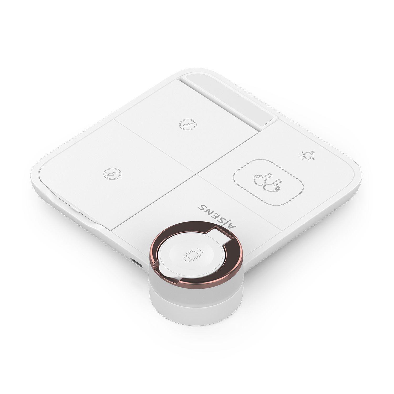 Carregador Sem Fios 4 em 1 AISENS ASCH-15W4WC061-W (15 W - USB Type-C - Branco), miniatura 3