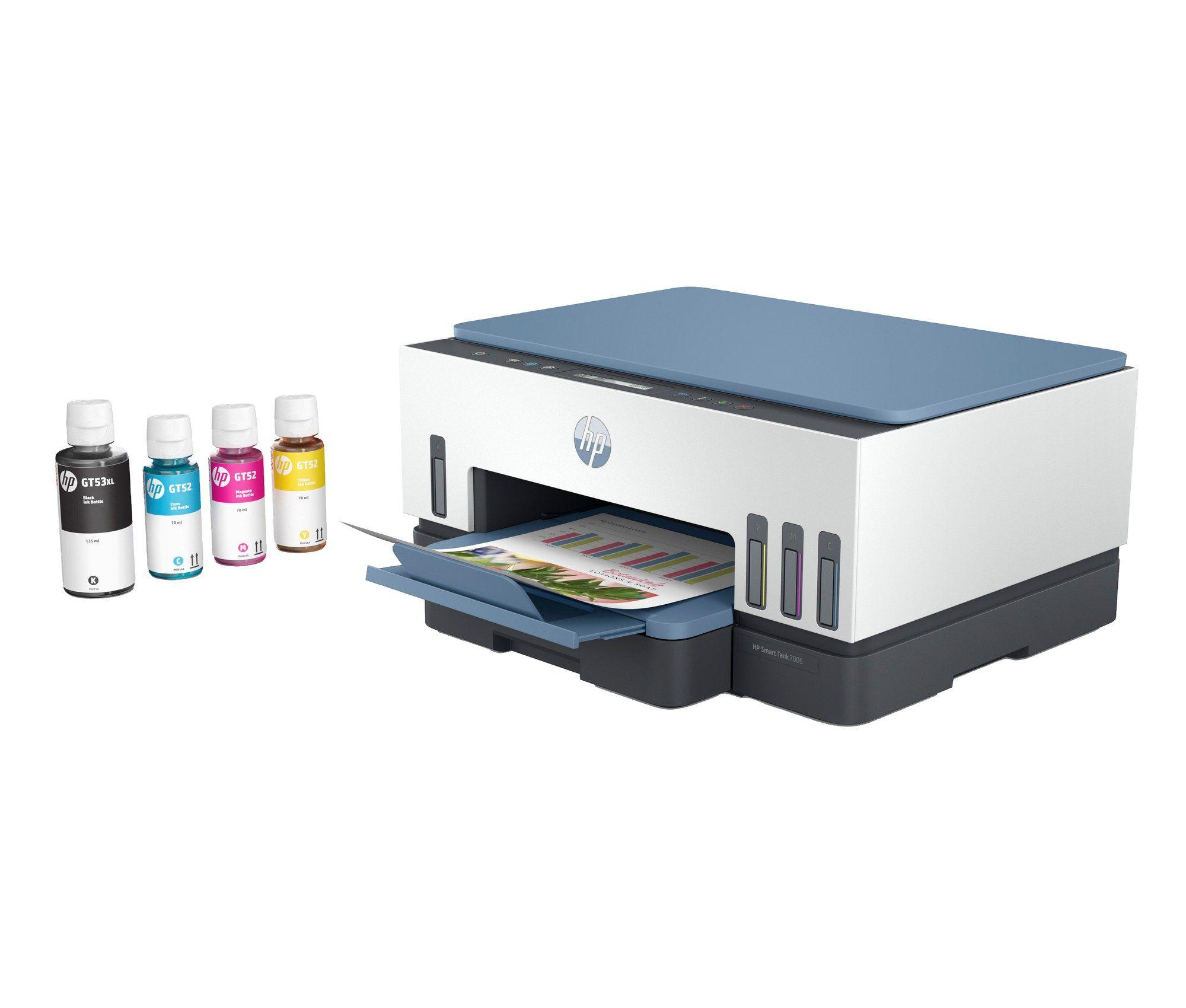 Impressora Multifunções HP Smart Tank 7006 (A4 - Impressão a cores - 250 folhas - Azul e Branco), miniatura 15