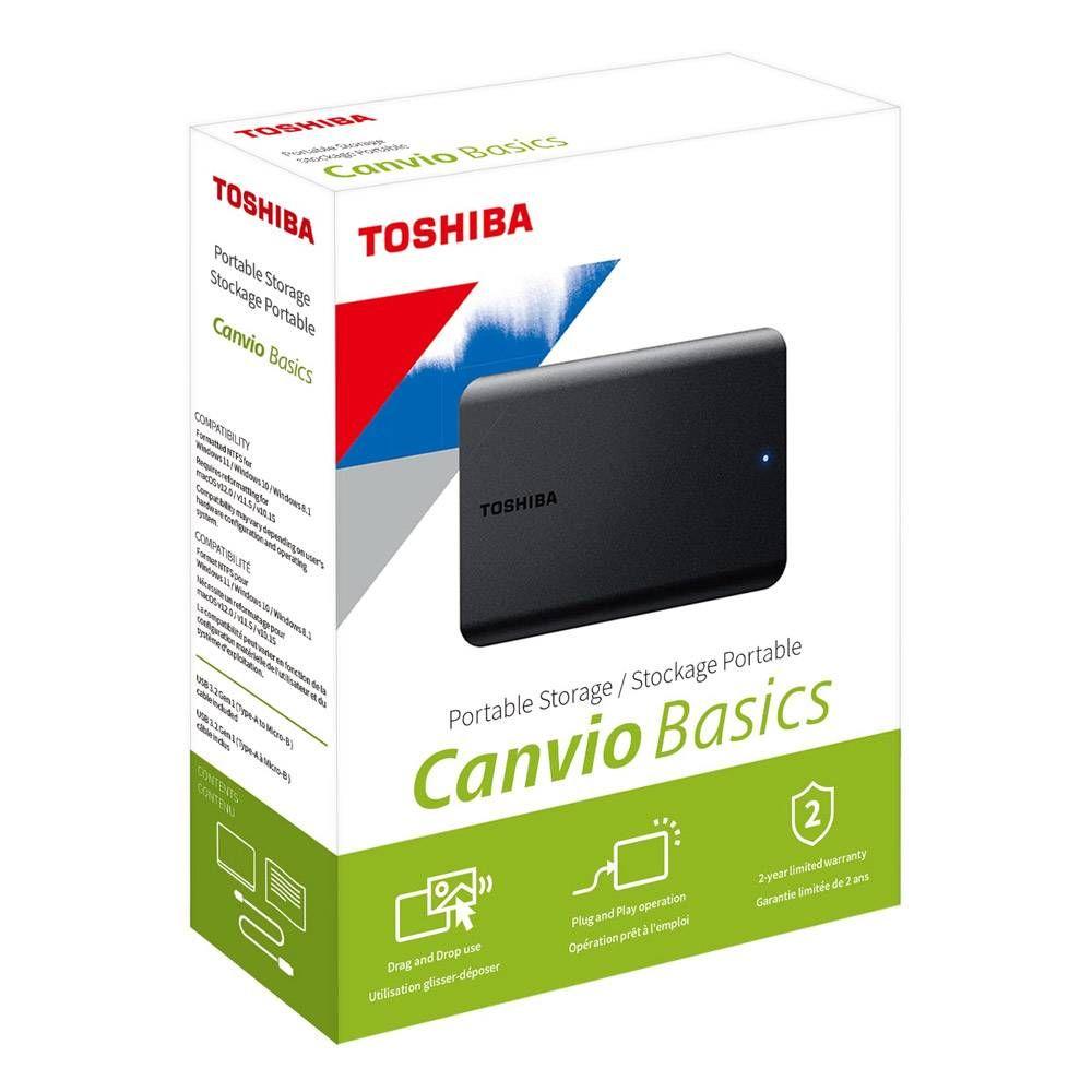 Disco Rígido Externo TOSHIBA Canvio Basics HDTB520EK3AA (2 TB - 2,5" - USB 3.0/2.0 - Preto), miniatura 6