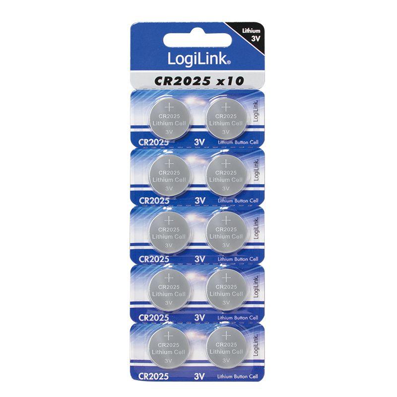 Pilha de Botão LOGILINK CR2025B10 (CR2025 - Lítio - 3 V) — miniatura 2