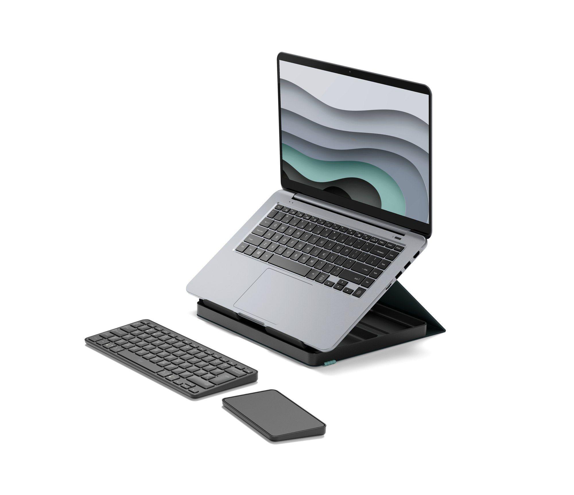 Teclado LOGITECH Casa Pop-Up Desk (Inglês - Teclas tesoura - Mini - Cinzento) — miniatura 11
