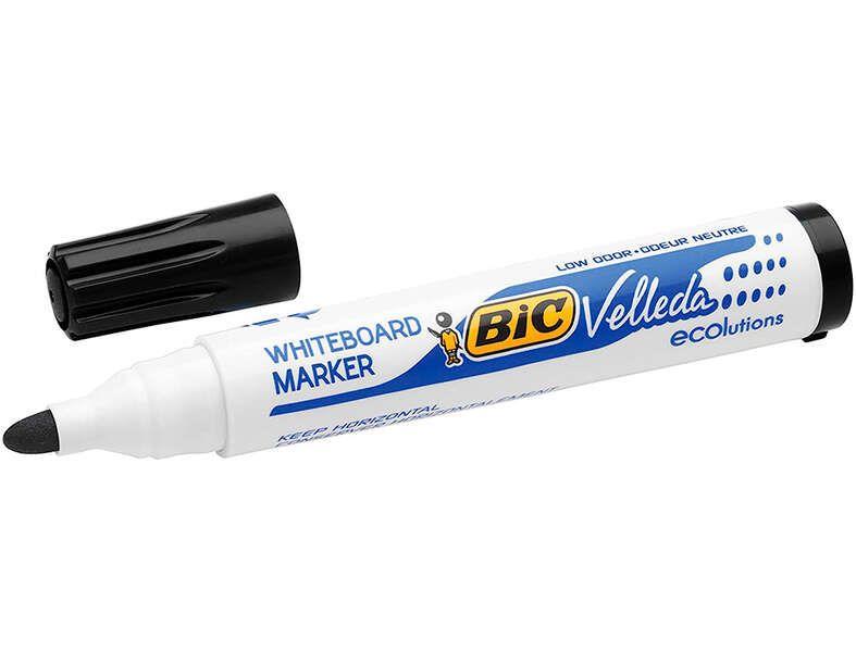 Marcador para Quadro Branco BIC Velleda 1701 ECOlutions (Preto)