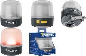 Lanterna de Campismo VARTA L10RH (Dínamo - USB-C - 50 lm - Cinzento)