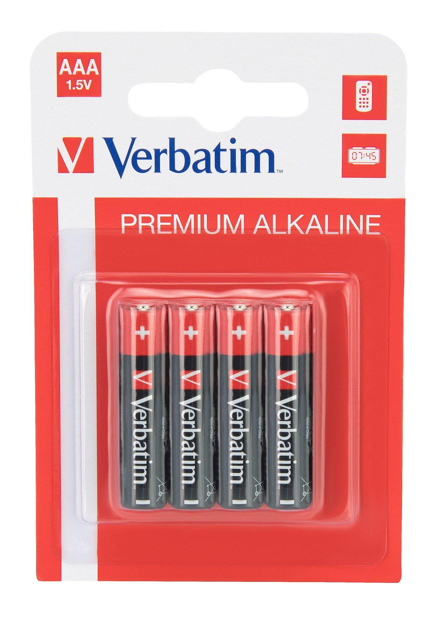 Pilhas Alcalinas VERBATIM LR03/AAA (Multicor)