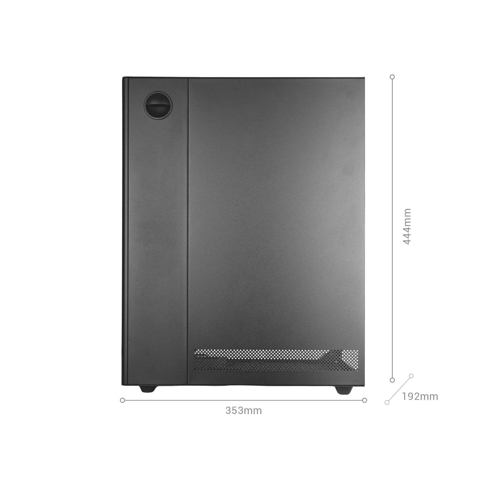 Caixa de Computador MARS GAMING MCT800W (ATX, Micro ATX, Mini-ITX - Midi Tower - Vidro temperado - Branco), miniatura 16