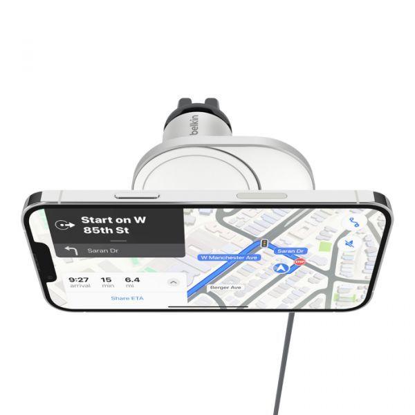 Carregador Magnético de Carro BELKIN WIC008BTGR-V2 (Prateado e Branco), miniatura 6