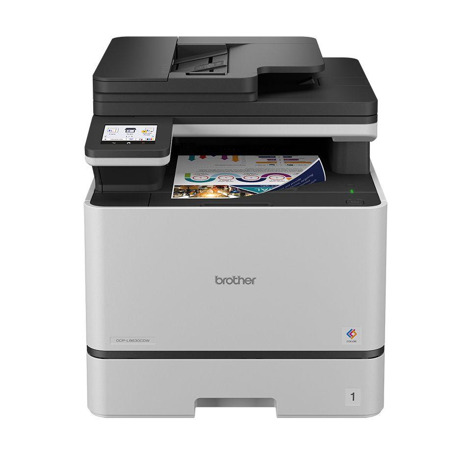 Impressora Multifunções Laser BROTHER DCP-L8630CDW (A4 - Impressão a cores - Cinzento)