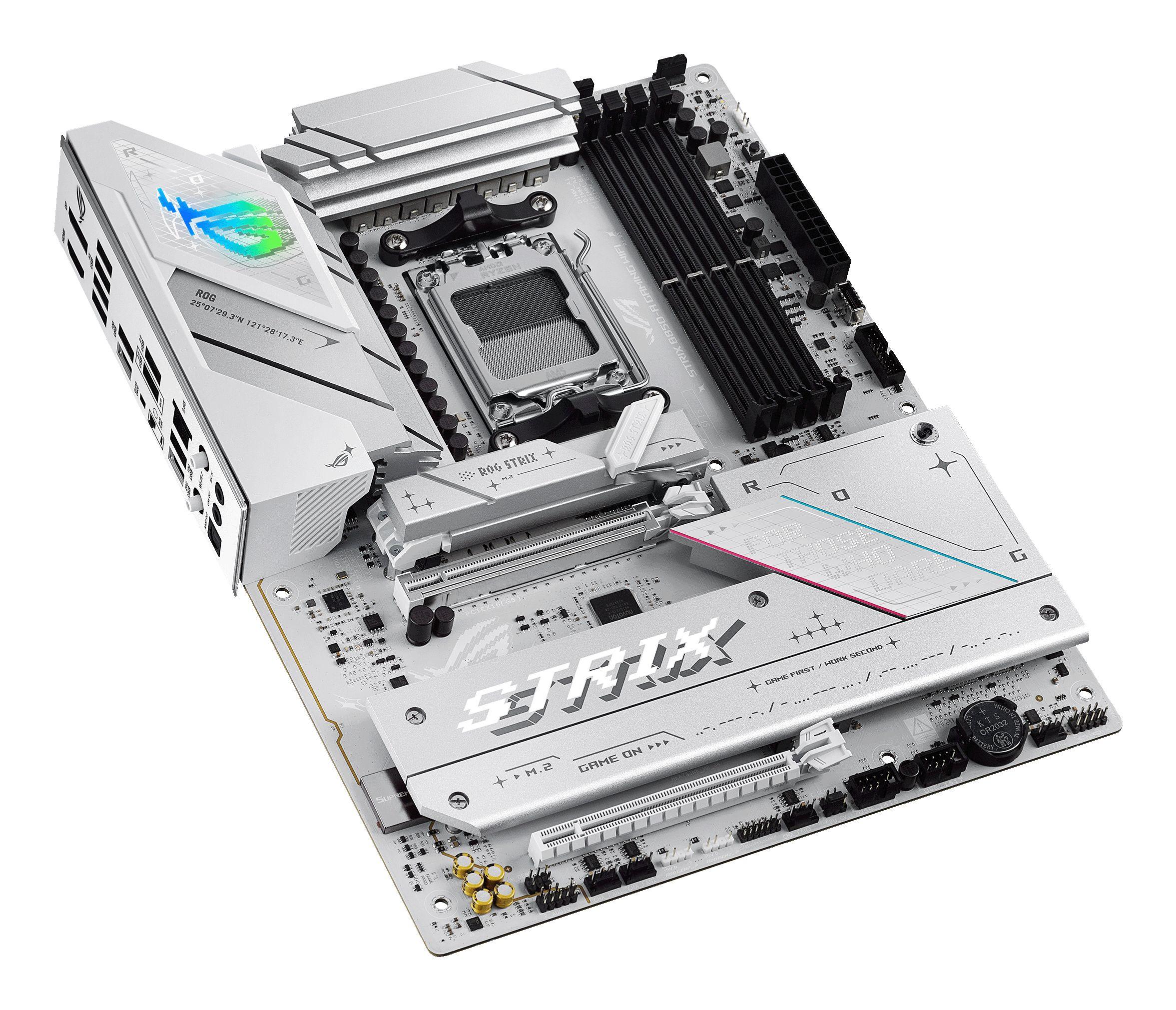 Motherboard ASUS ROG STRIX B850-A GAMING WIFI (AM5 - ATX - 4x DIMM - Branco), miniatura 6