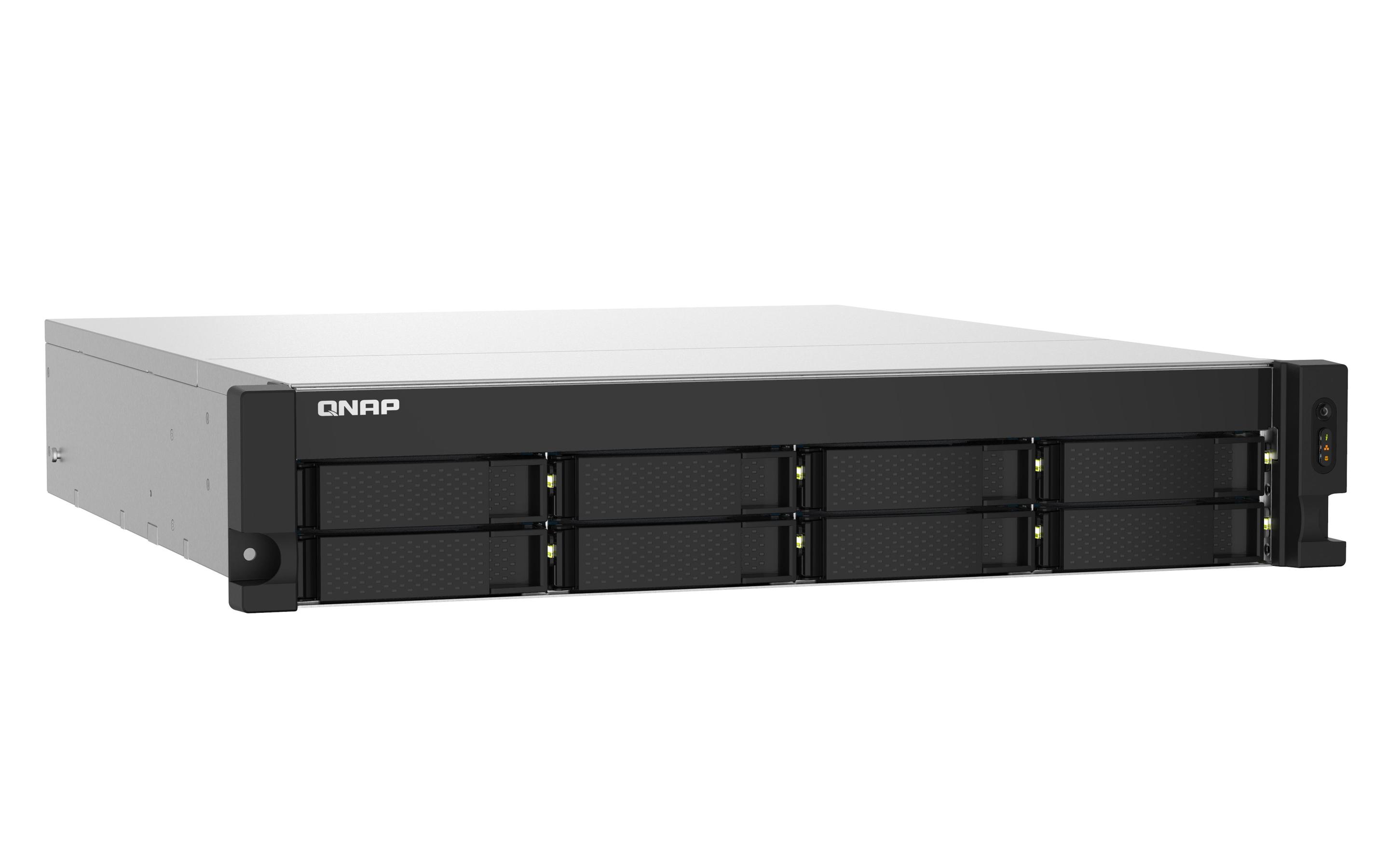 NAS QNAP TS-832PXU-4G (Serial ATA II, Serial ATA III - 4 GB - 8 baias - Alumínio e Preto), miniatura 3