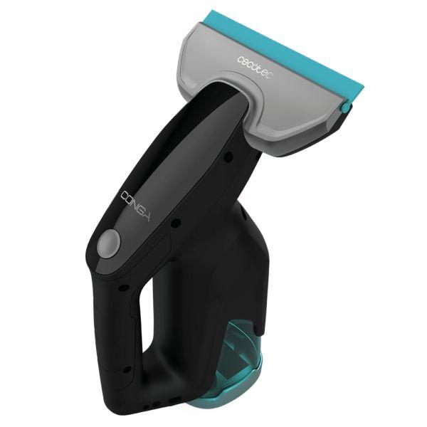 Aspirador Limpa Vidros CECOTEC Conga PopStar Glass Titanium (Altura 28 cm - Preto e Azul)