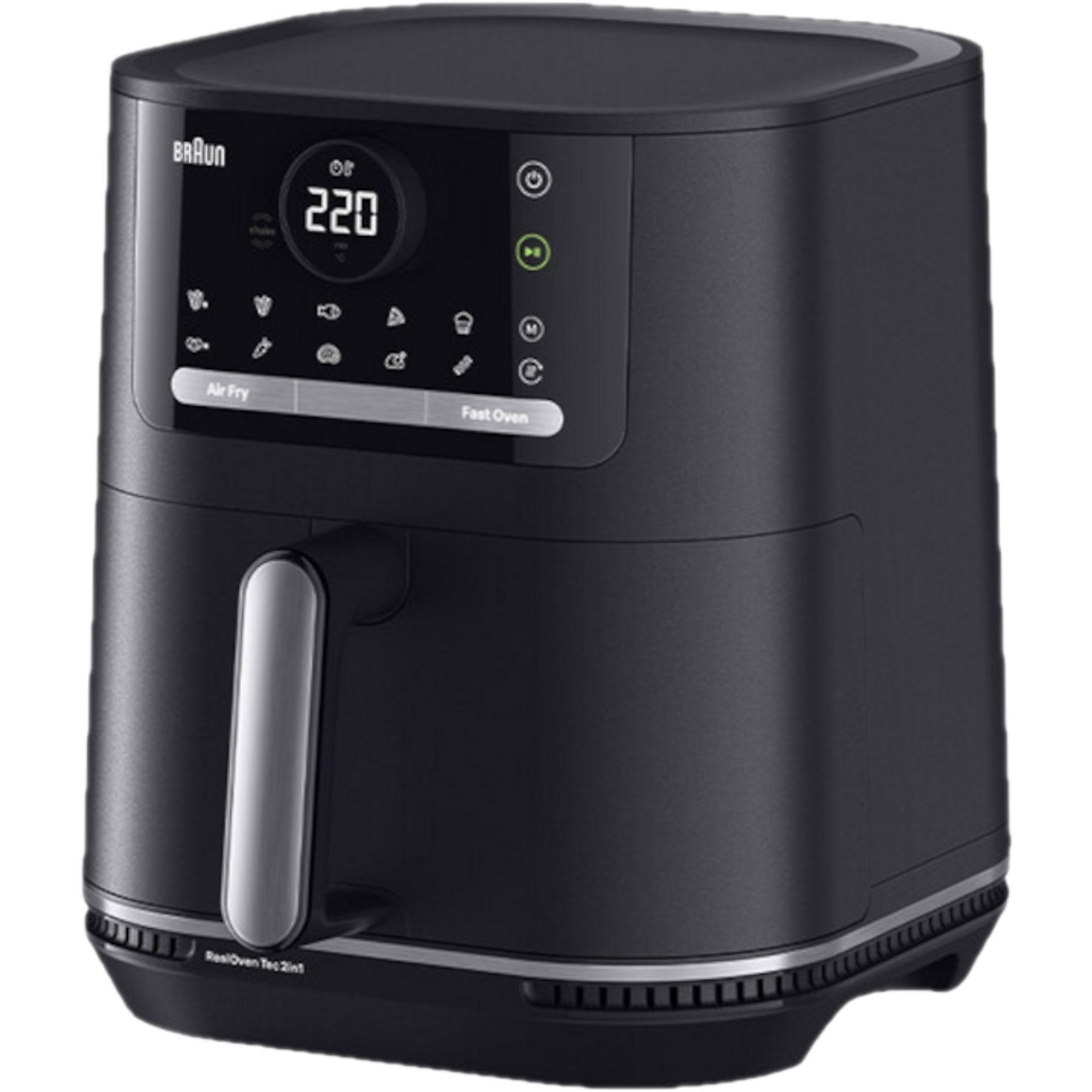 Fritadeira a Ar Quente Independente BRAUN HF5050 (2000 W - 220 °C - 80 °C - Preto/Cinzento)