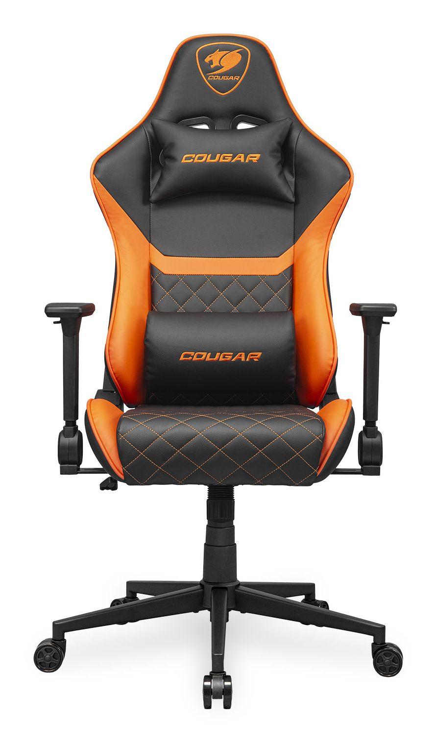 Cadeira Gaming COUGAR Armor One V2 (Universal - Preto e Laranja)