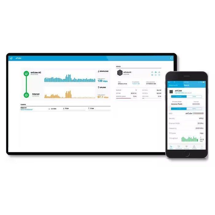 Ponto de Acesso UBIQUITI airCube ISP (IEEE 802.11n - 300 Mbit/s - Single-band - Preto), miniatura 5