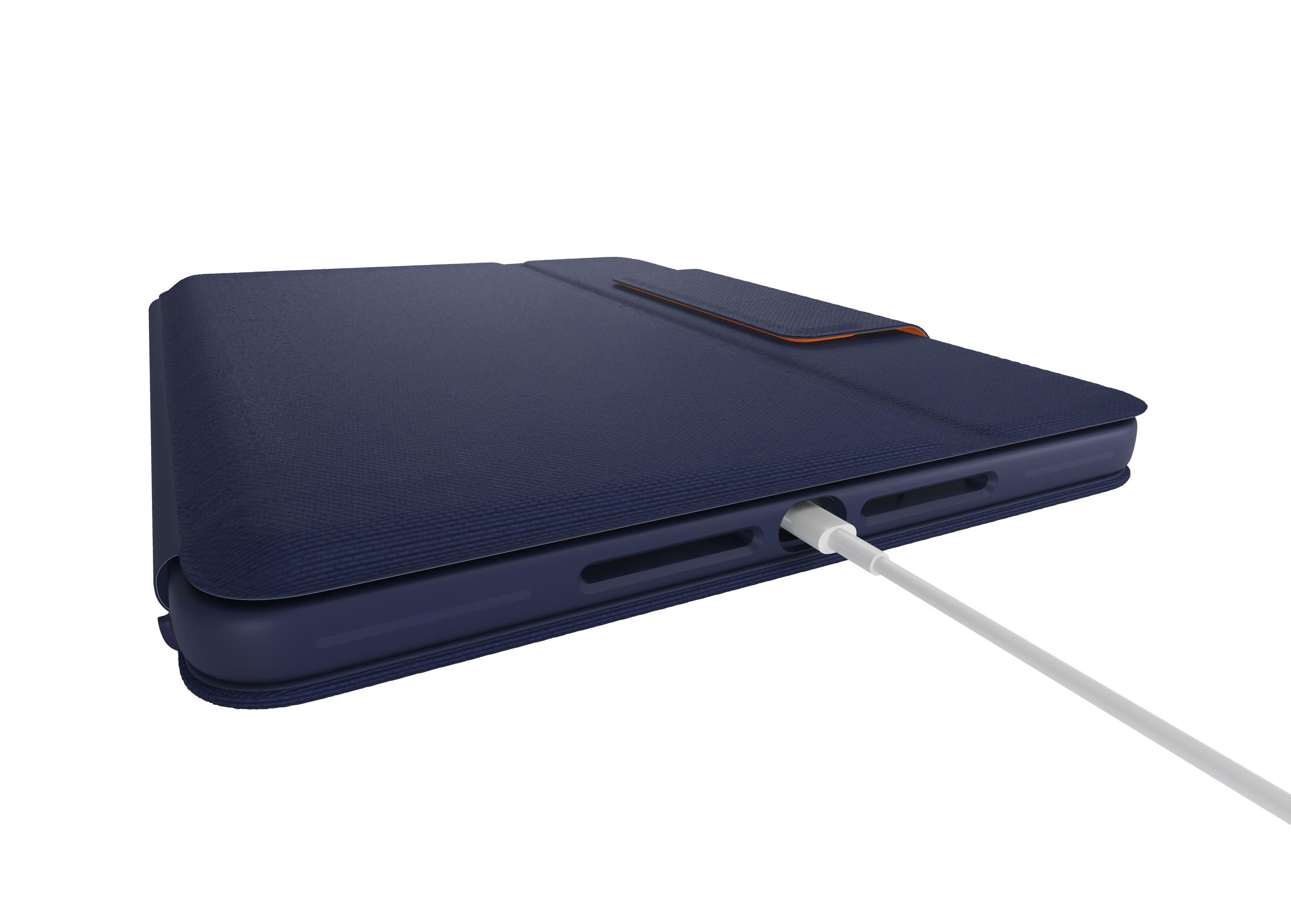 Teclado LOGITECH Rugged Combo 3 (Alemão - Smart Connector - Acoplamento - Azul) — miniatura 4
