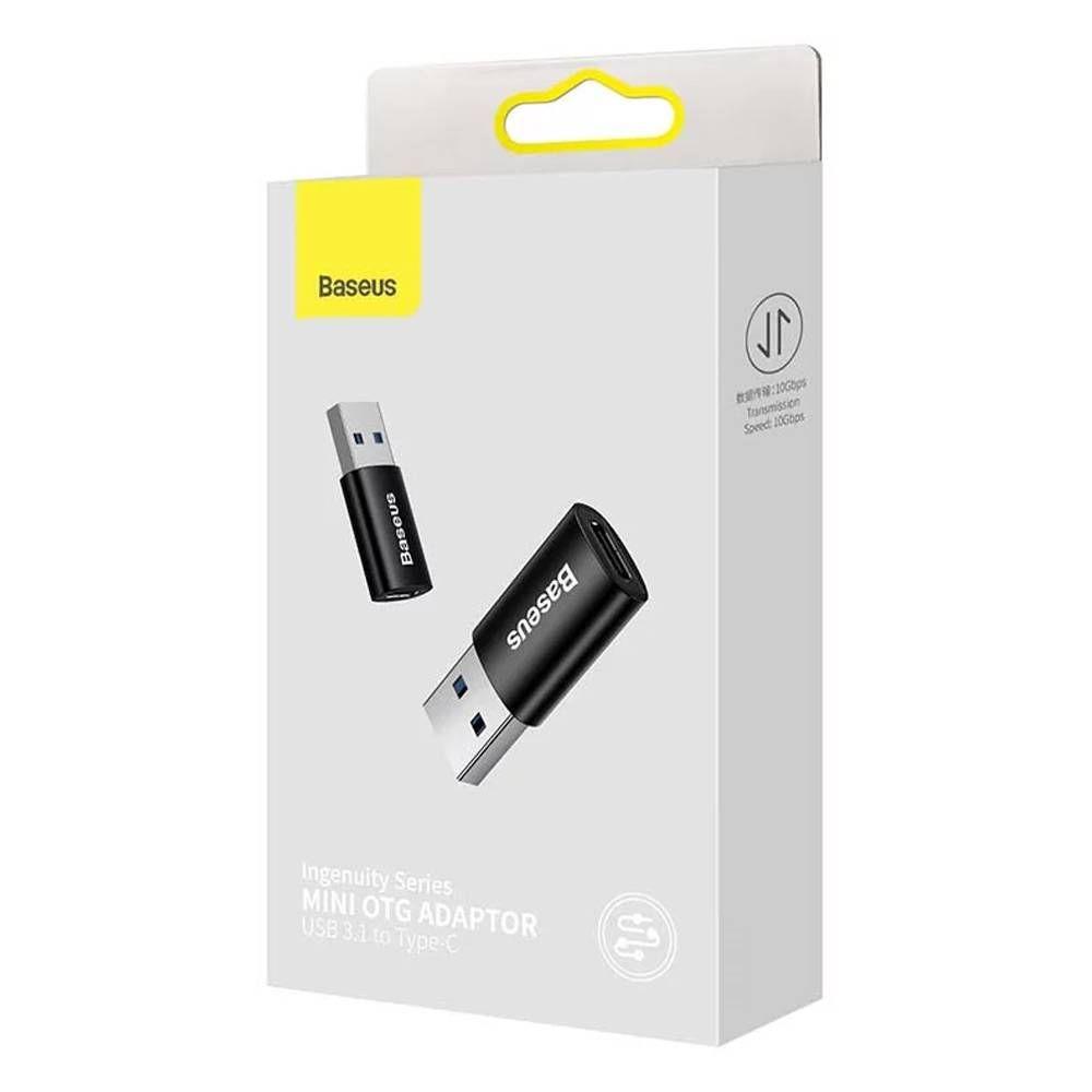 Adaptador BASEUS Ingenuity Series Mini ZJJQ000101 (Fêmea - Macho - Preto), miniatura 6