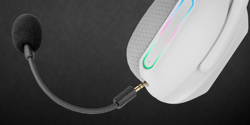 Headset Gaming MARS GAMING MH-PRO (Binaural - Com fios e sem fios - Circum-aural - Branco) — miniatura 3