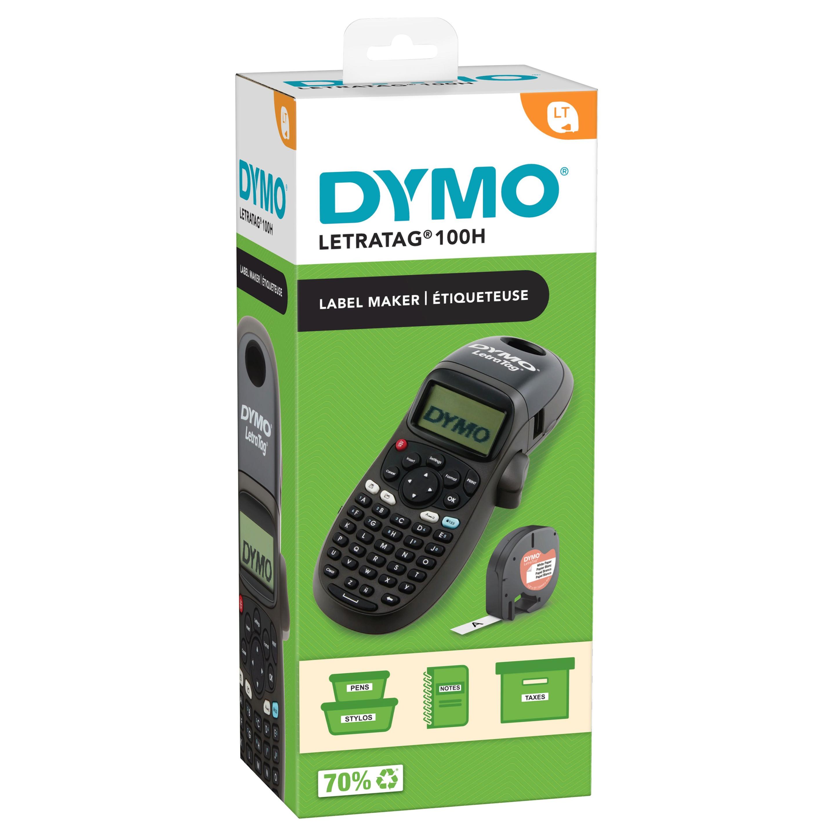 Rotuladora DYMO LetraTag LT100H (Preto)