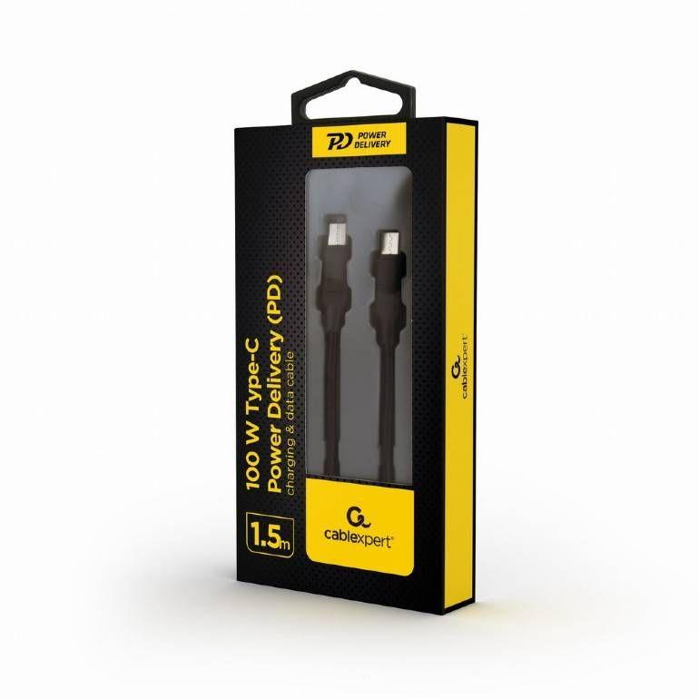 Cabo USB-C GEMBIRD CC-USB2-CMCM100-1.5M (1,5 m - Preto) — miniatura 2