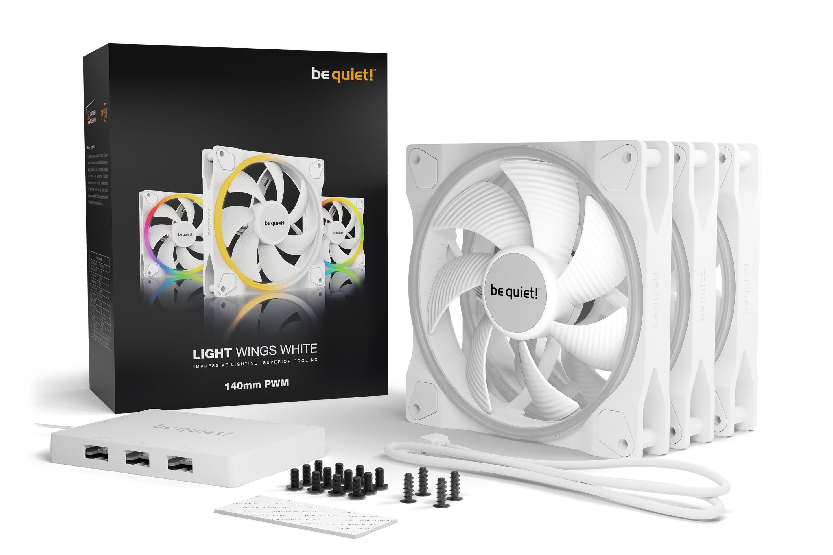 Ventoinha para Caixa PC BE QUIET! Light Wings White BL102 (3,84 W - Branco) — miniatura 5