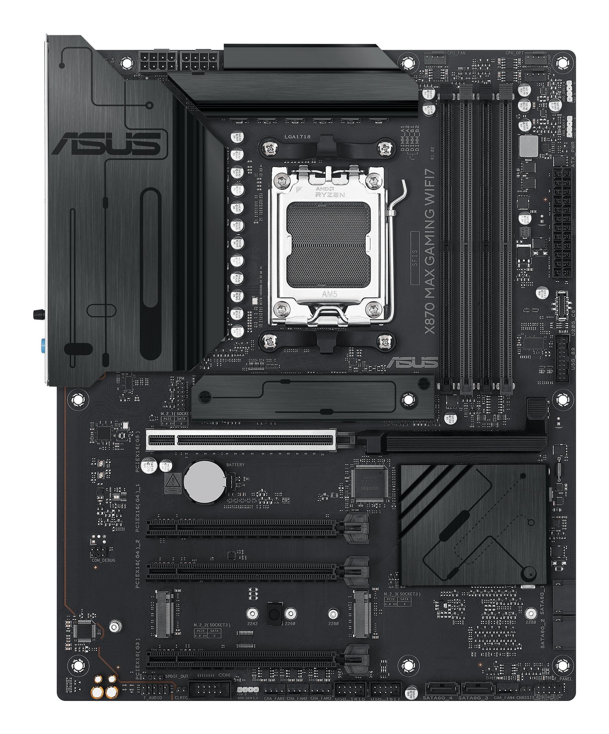 Motherboard ASUS X870 MAX GAMING WIFI7 (AM5 - ATX - Duplo canal - Multicor), miniatura 3
