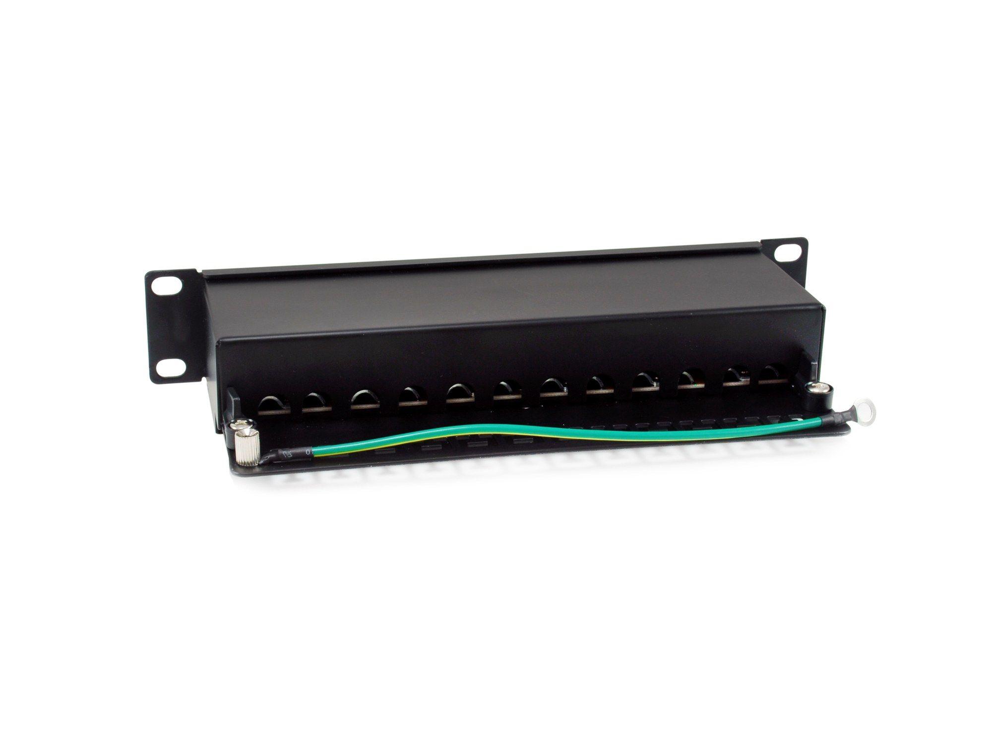Painel de Patch EQUIP 326623 (12 Portas RJ45 Cat6a - 10" FTP - 1U - Preto) — miniatura 2