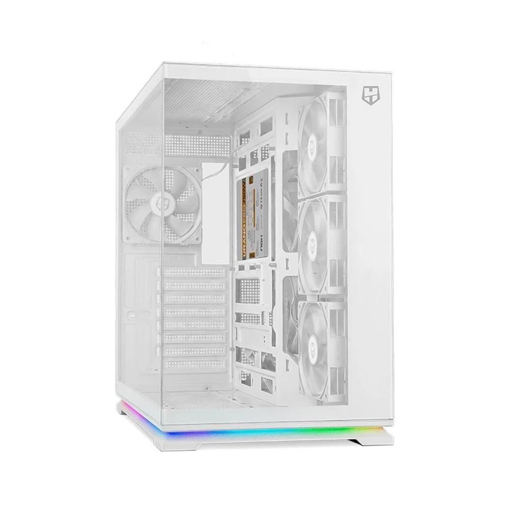 Caixa PC NOX Hummer Galaxy (ATX, ITX, micro ATX - Midi Tower - ATX, Micro ATX, ITX - Branco)