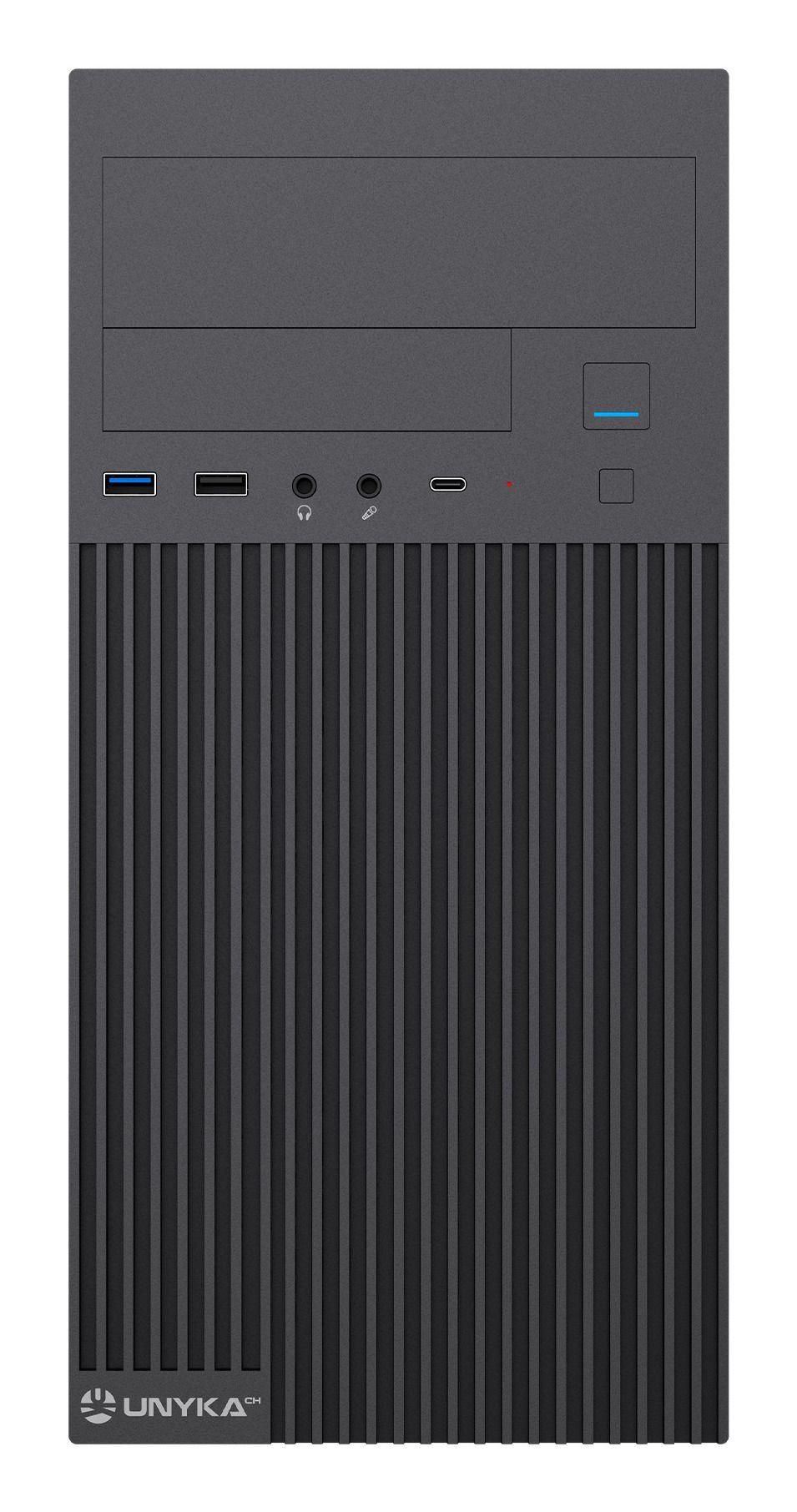 Caixa de Computador UNYKA AERO C260 (ITX, Micro ATX - 500 W - PC - Preto) — miniatura 4