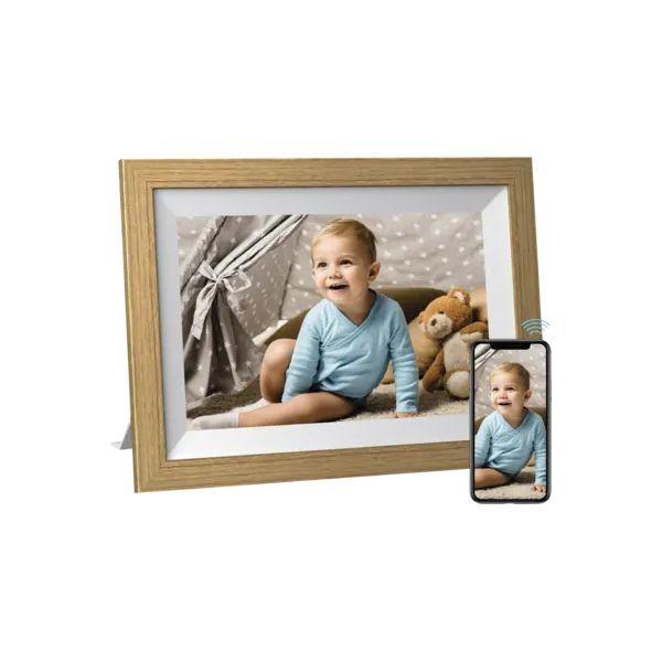 Moldura Digital KODAK RCF-1012W BW (1280 x 800 pixels - Wi-Fi, USB - Branco)