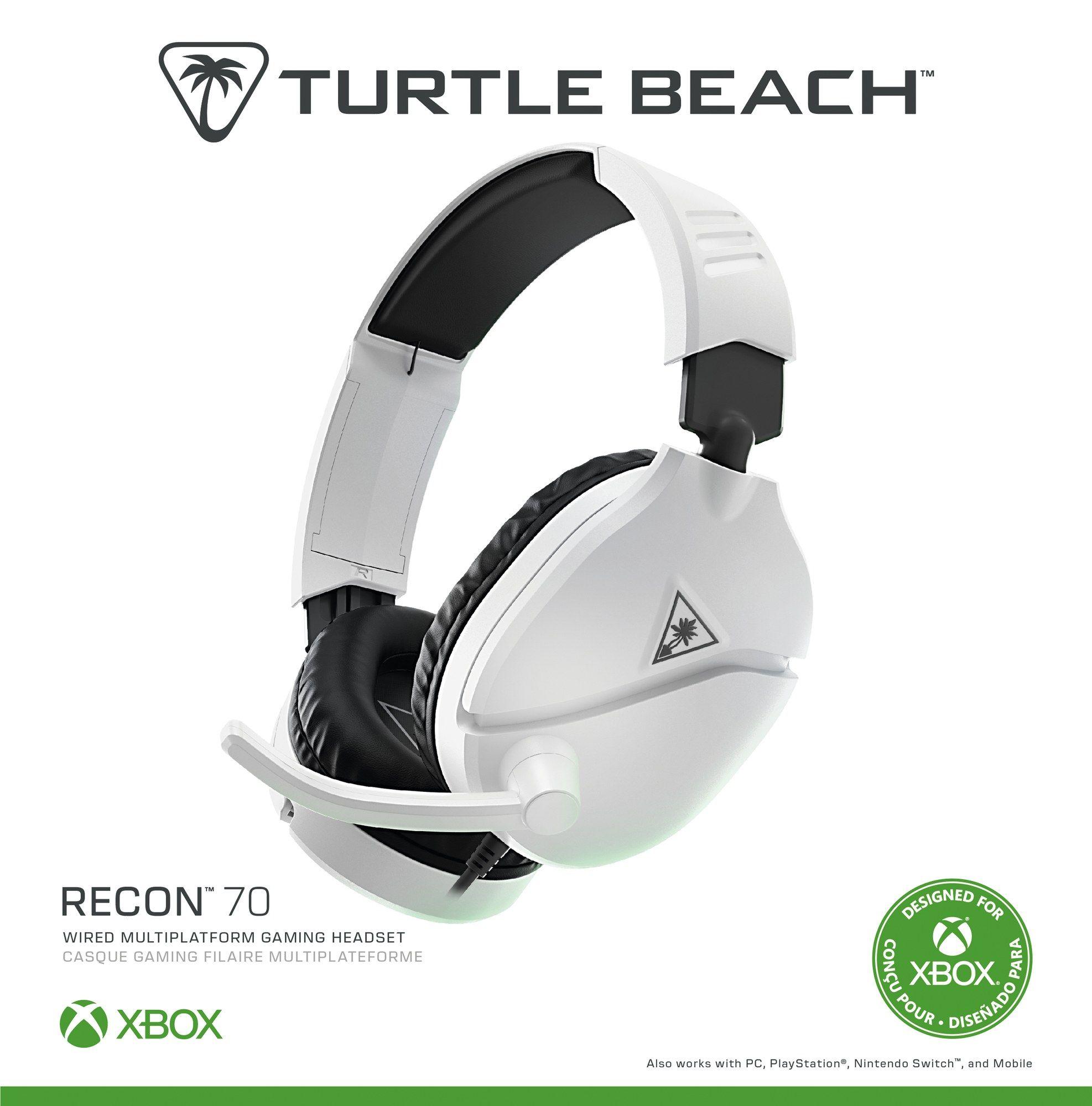 Headset Gaming TURTLE BEACH Recon 70 XB (Binaural - Com fios - Circum-aural - Branco) — miniatura 10