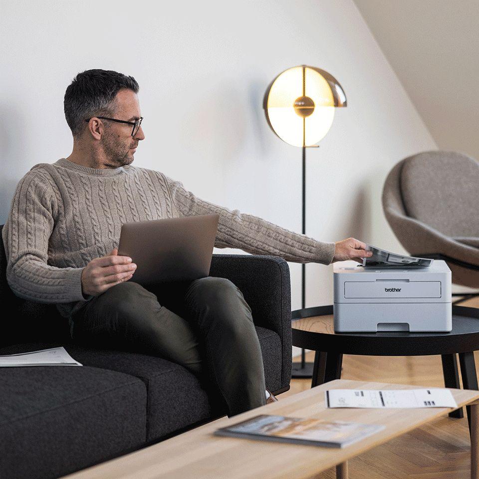 Impressora Laser BROTHER HL-L2865DW (A4 - 250 folhas - USB, Wi-Fi, Ethernet - Branco) — miniatura 4